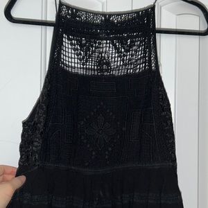 Free People crochet top minidress